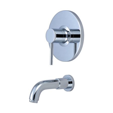 Pioneer Industries Single Handle Tub Trim Set, Wallmount, Polished Chrome T-4MT200